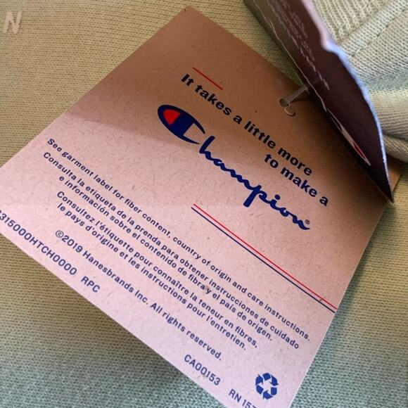 Champion Reverse Weave Crop Fleece Sweatshirt Womens Small Long Sleeve Crew Neck - Picture 12 of 13